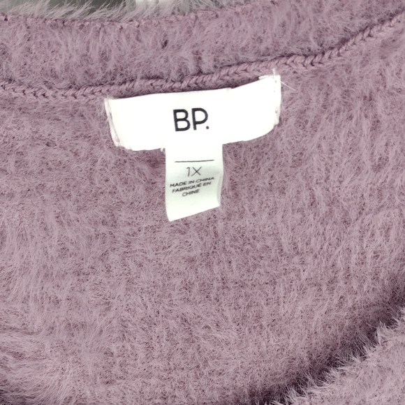 BP Fuzzy Purple Blouse Size 1X NWT - Picture 3 of 7